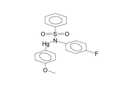 N-(PARA-METHOXYPHENYLMERCURO)-N-(PARA-FLUOROPHENYL)BENZENSULPHONYLAMIDE