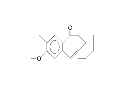 PHYLLACANTHONE;7-OXO-12-METHOXY-16,17-BIS-NOR-9-(10->20)-ABEO-ABIETA-10(20),8,11,13-TETRAENE