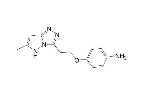 Benzenamine, 4-[2-(6-methyl-5H-pyrazolo[5,1-c]-1,2,4-triazol-3-yl)ethoxy]-