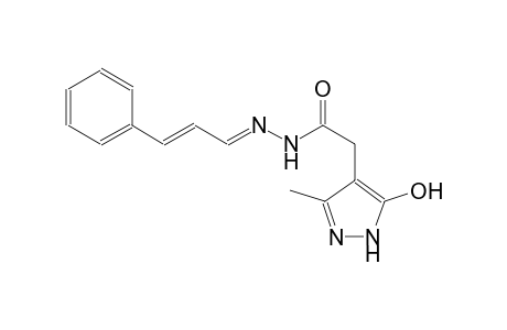 1H-pyrazole-4-acetic acid, 5-hydroxy-3-methyl-, 2-[(E,2E)-3-phenyl-2-propenylidene]hydrazide