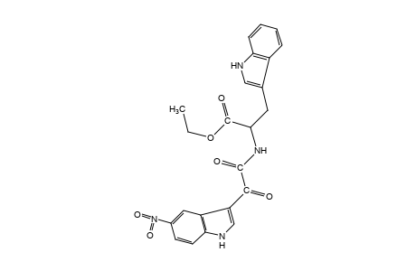 3-(indol-3-yl)-N-[(5-nitroindol-3-yl)glyoxyloyl]alanine, ethyl ester