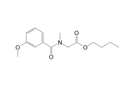 Sarcosine, N-(3-methoxybenzoyl)-, butyl ester