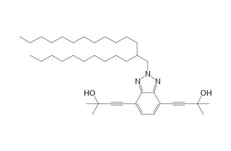 4,4'-(2-(2-Decyltetradecyl)-2H-benzo[d][1,2,3]triazole-4,7-diyl)bis(2-methylbut-3-yn-2-ol)