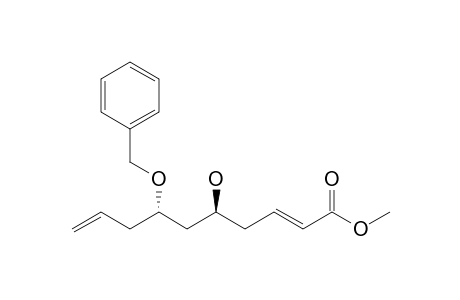 Methyl (2E,5S,7rs-7-benzyloxy-5-hydroxy-2,9-decadienoate