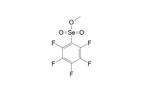 PENTAFLUORBENZOLSELENONSAEURE-METHYLESTER