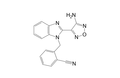 2-([2-(4-Amino-1,2,5-oxadiazol-3-yl)-1H-benzimidazol-1-yl]methyl)benzonitrile
