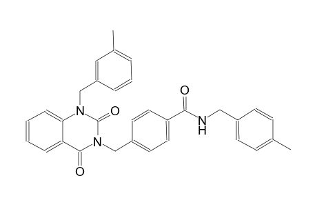 N-(4-methylbenzyl)-4-[(1-(3-methylbenzyl)-2,4-dioxo-1,4-dihydro-3(2H)-quinazolinyl)methyl]benzamide