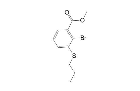 Methyl 3-propylthio-2-bromo benzoate