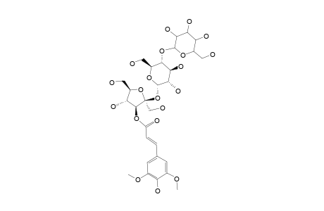 ARILLATOSE-F;O-BETA-GLUCOPYRANOSYL-(1->3)-ALPHA-D-GLUCOPYRANOSYL-3'-O-SINAPOYL-BETA-D-FRUCTOFURANOSIDE