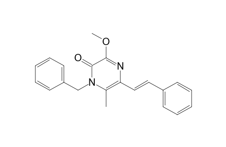 1-Benzyl-3-methoxy-6-methyl-5-[(E)-2-phenylethenyl]-2(1H)-pyrazinone