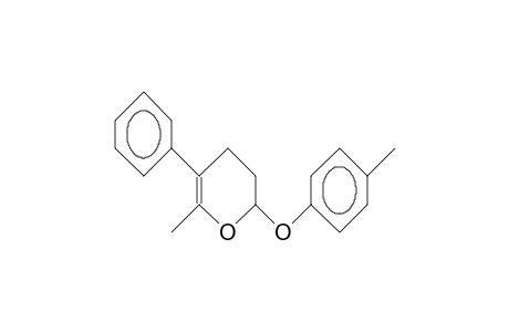 2H-Pyran, 3,4-dihydro-6-methyl-2-(4-methylphenoxy)-5-phenyl-