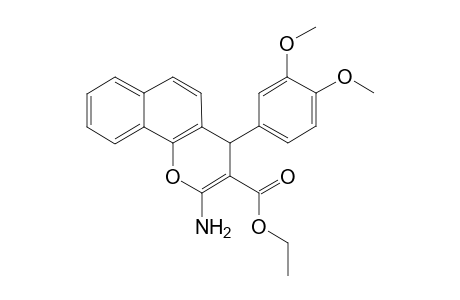 2-AMINO-3-ETHOXYCARBONYL-4-(3,4-DIMETHOXYPHENYL)-4H-NAPHTHO-[1.2-B]-PYRAN