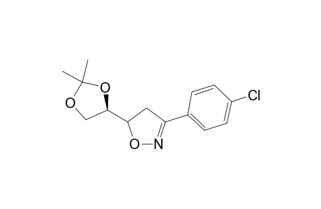 Erythro-3-(4-chloropheny)-5-(2,2-dimethyl-1,3-dioxalanyl)-.delta.(2)-isoxazoline