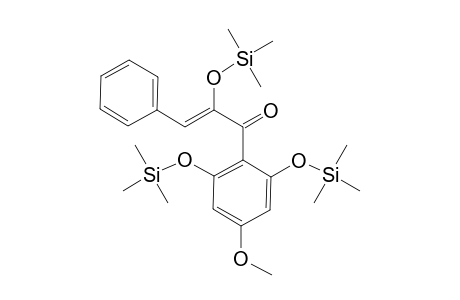 Chalcone <2',6',.alpha.-trihydroxy-4'-methoxy->, tri-TMS