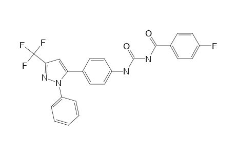 Urea, N-(4-fluorobenzoyl)-N'-[4-[1-phenyl-3-(trifluoromethyl)-1H-pyrazol-5-yl]phenyl]-