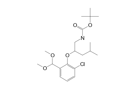 (+/-)-tert.-butyl-2-[2-chloro-6-(dimethoxymethyl)-phenoxy]-4-methyl-pentylcarbamate