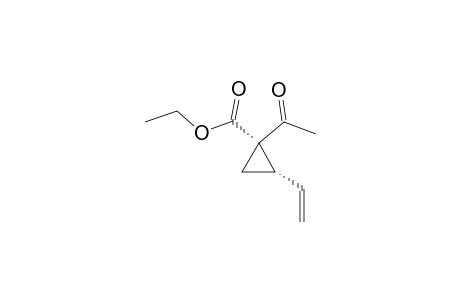 (syn) Ethyl 1-acetyl-2-vinylcyclopropanecarboxylate