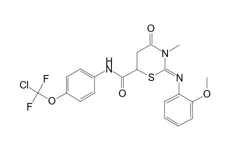 2-(2-Methoxy-phenylimino)-3-methyl-4-oxo-[1,3]thiazinane-6-carboxylic acid [4-(chloro-difluoro-methoxy)-phenyl]-amide