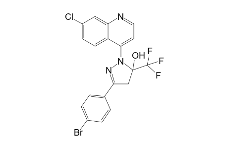 4-[3-(4-BROMOLPHENYL)-5-HYDROXY-5-TRIFLUOROMETHYL-4,5-DIHYDRO-1H-PYRAZOL-1-YL]-7-CHLOROQUINOLINE