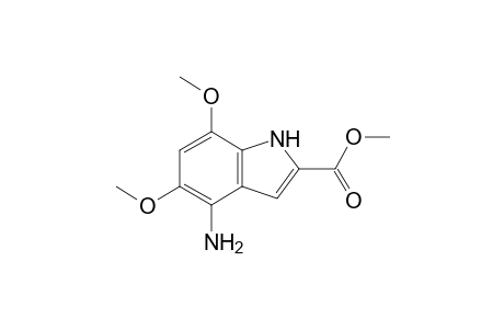 4-Amino-5,7-dimethoxy-1H-indole-2-carboxylic acid methyl ester