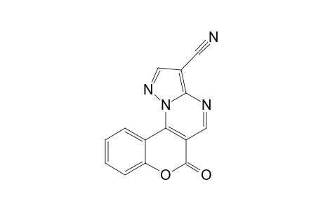 3-Cyano-6H-[1]-benzopyrano[3,4-e]pyrazolo[1,5-a]pyrimidin-6-one