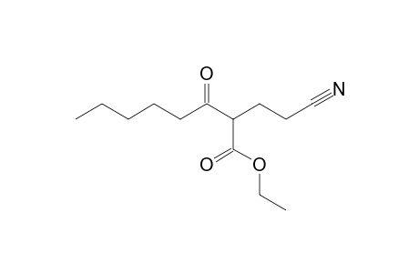 Ethyl 2-(2-cyanoethyl)-3-oxooctanoate