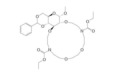 .alpha.-D-Glucopyranoside, methyl 2,3-O-[3,12-bis(ethoxycarbonyl)-6,9-dioxa-3,12-diazatetradecane-1,14- diyl]-4,6-O-(phenylmethylene)-