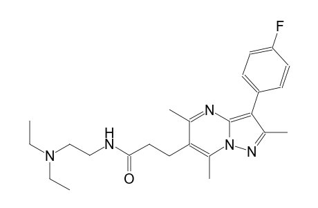 pyrazolo[1,5-a]pyrimidine-6-propanamide, N-[2-(diethylamino)ethyl]-3-(4-fluorophenyl)-2,5,7-trimethyl-