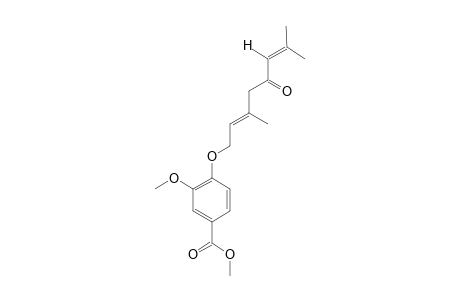 METHYL-4-[((2E)-3,7-DIMETHYL-5-OXO-2,6-OCTADIENYL)-OXY]-3-METHOXYBENZOATE