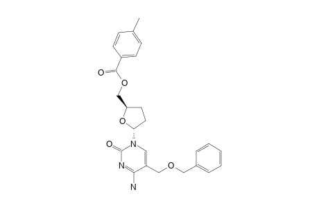 5-BENZYLOXYMETHYL-1-(2,3-DIDEOXY-5-O-(4-METHYLBENZOYL)-ALPHA-D-GLYCERO-PENTOFURANOSYL)-CYTOSINE