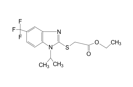 {[1-isopropyl-5-(trifluoromethyl)benzimidazol-2-yl]thio}acetic acid, ethyl ester