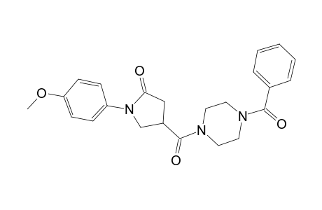 4-[(4-Benzoyl-1-piperazinyl)carbonyl]-1-(4-methoxyphenyl)-2-pyrrolidinone