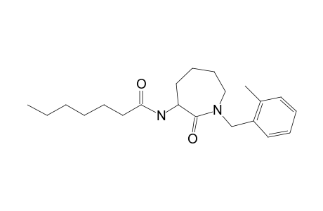 N-[1-(2-Methylbenzyl)-2-oxoazepan-3-yl]heptanamide