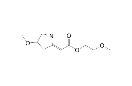 (2Z)-2-(4-methoxy-2-pyrrolidinylidene)acetic acid 2-methoxyethyl ester