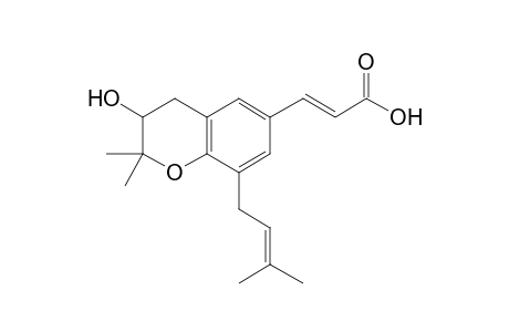 3-HYDROXY-2,2-DIMETHYL-8-PRENYLCHROMANE-6-PROPENOIC-ACID