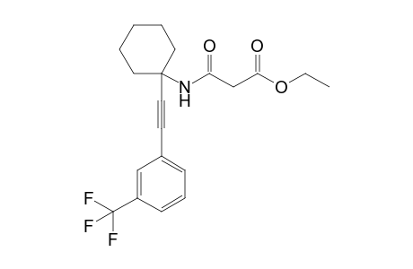 N-[1-(3-Trifluoromethylphenylethynyl)cyclohexyl]malonamic acid ethyl ester