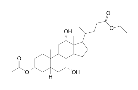 Ethyl 3.alpha.-acetoxy-7.alpha.,12.alpha.-dihydroxy-5.beta.-cholanate