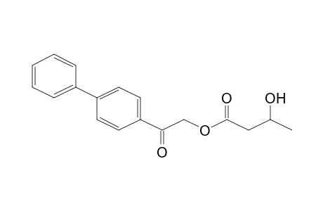 3-Hydroxy-butyric acid, 2-biphenyl-4-yl-2-oxoethyl ester