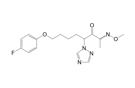 2,3-Octanedione, 8-(4-fluorophenoxy)-4-(1H-1,2,4-triazol-1-yl)-, 2-(O-methyloxime)