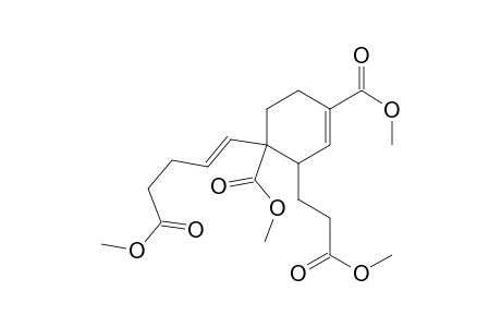 Dimethyl 4-(4-(methoxycarbonyl)-1-butenyl)-3-(2-(methoxycarbonyl)ethyl)-1-cyclohexene-1,4-dicarboxylate