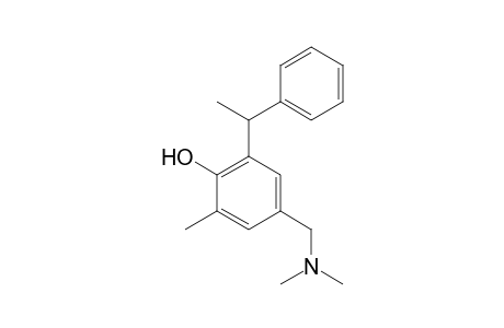 4-(Dimethylaminomethyl)-2-methyl-6-(.alpha.-methylbenzyl)phenol