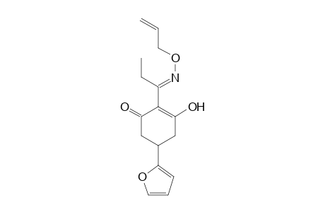 1,3-Cyclohexanedione, 5-(2-furanyl)-2-[1-[(2-propenyloxy)amino]propylidene]-