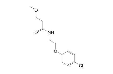 N-[2-(p-chlorophenoxy)ethyl]-3-methoxypropionamide