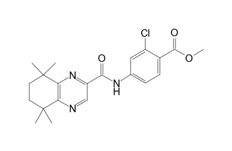 2-Chloro-4-[(5,5,8,8-tetramethyl-6,7-dihydroquinoxaline-2-carbonyl)amino]benzoic acid methyl ester