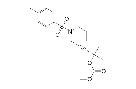 4-Methyl-N-allyl-N-[4'-methyl-4'-(methoxycarbonyloxy)pent-2'-yn-1'-yl]benzenesulfonamide