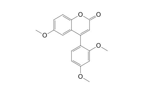 6-METHOXY-4-(2,4-DIMETHOXYPHENYL)-2H-1-BENZOPYRAN-2-ONE