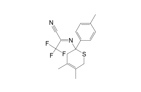 6-(1-CYANO-2,2,2-TRIFLUOROETHYLIDENEAMINO)-3,4-DIMETHYL-6-(4-METHYLPHENYL)-5,6-DIHYDRO-2H-THIAPYRANE