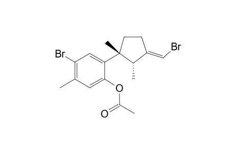 2-[(1R,2R)-3'-(Bromomethylene)-1',2'-dimethylcyclopentyl]-1-acetoxy-4-bromo-5-methylbenzene