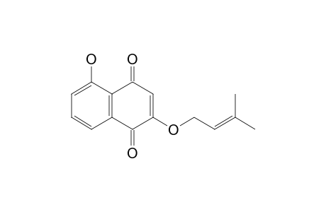 2-(3-Methylbut-2-enyloxy)-5-hydroxynaphthalene-1,4-dione