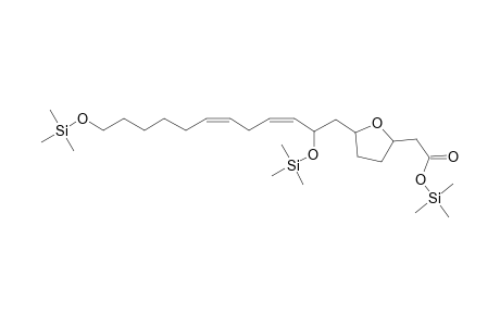 2-[5-[(3Z,6Z)-2,12-Dihydroxydodeca-3,6-dienyl]oxolan-2-yl]acetic acid, 3tms